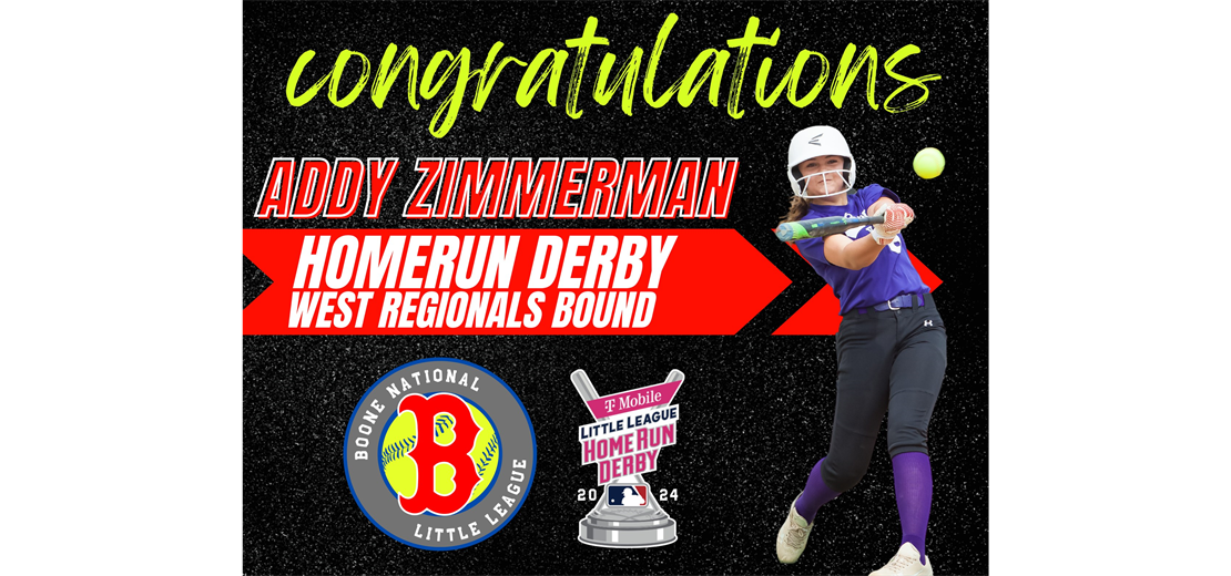 Zimmerman Represents BNLL at West Regionals Homerun Derby